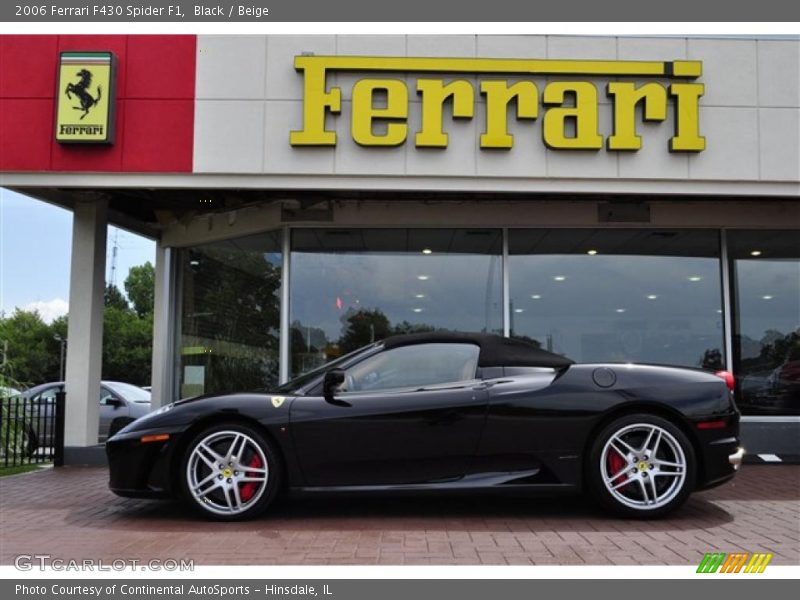 Black / Beige 2006 Ferrari F430 Spider F1