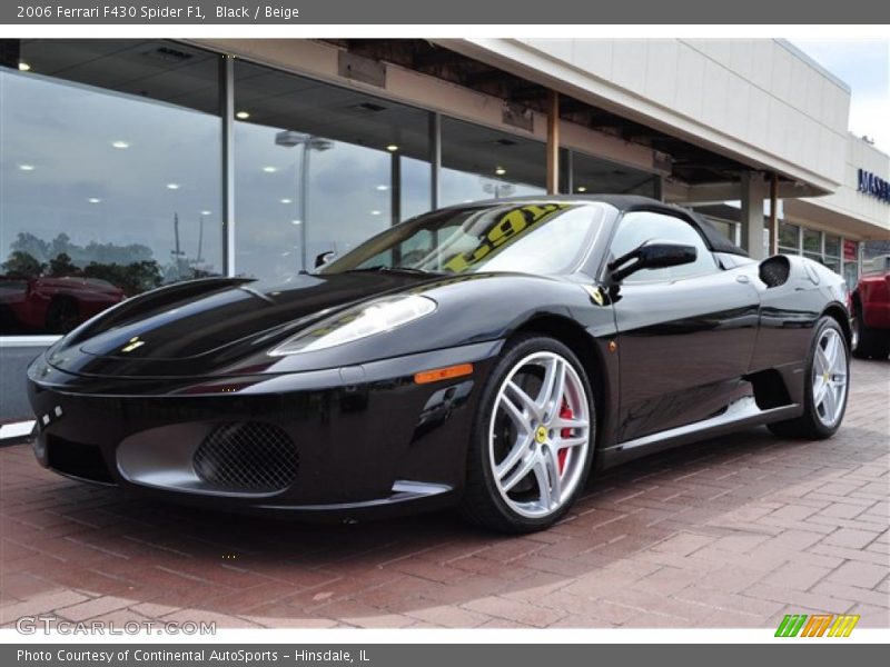 Black / Beige 2006 Ferrari F430 Spider F1