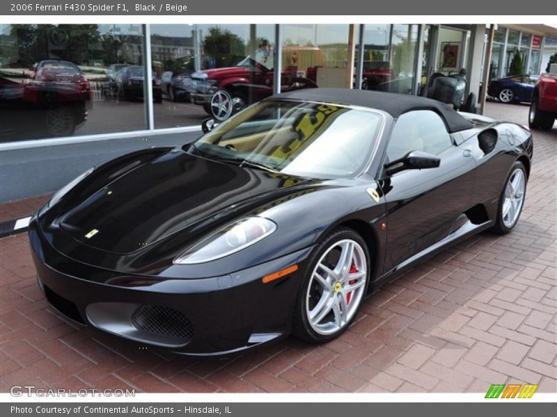 Black / Beige 2006 Ferrari F430 Spider F1