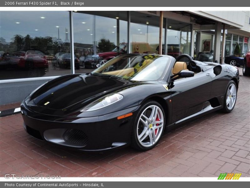 Black / Beige 2006 Ferrari F430 Spider F1