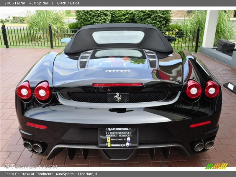 Black / Beige 2006 Ferrari F430 Spider F1