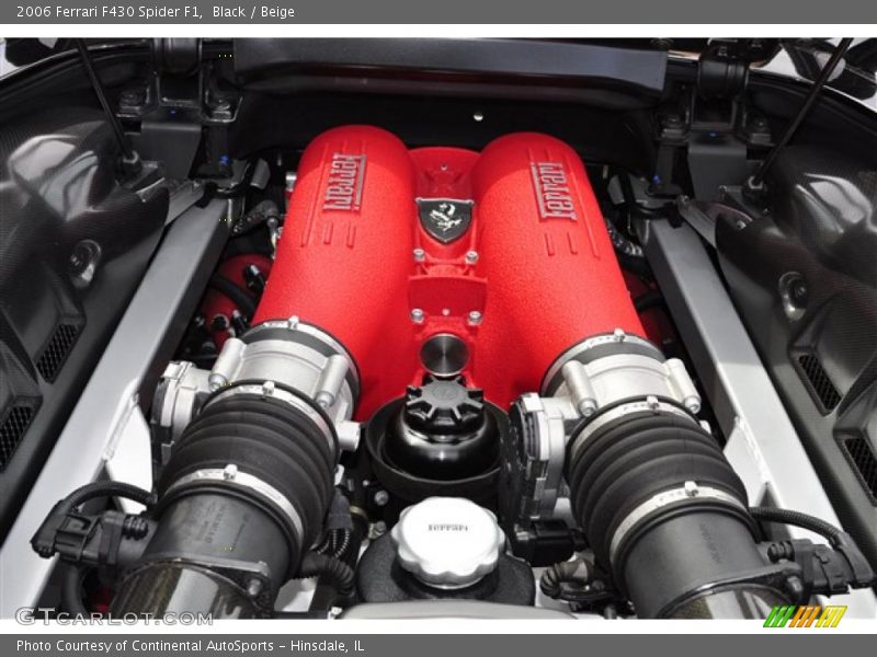 Black / Beige 2006 Ferrari F430 Spider F1