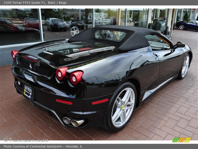 Black / Beige 2006 Ferrari F430 Spider F1