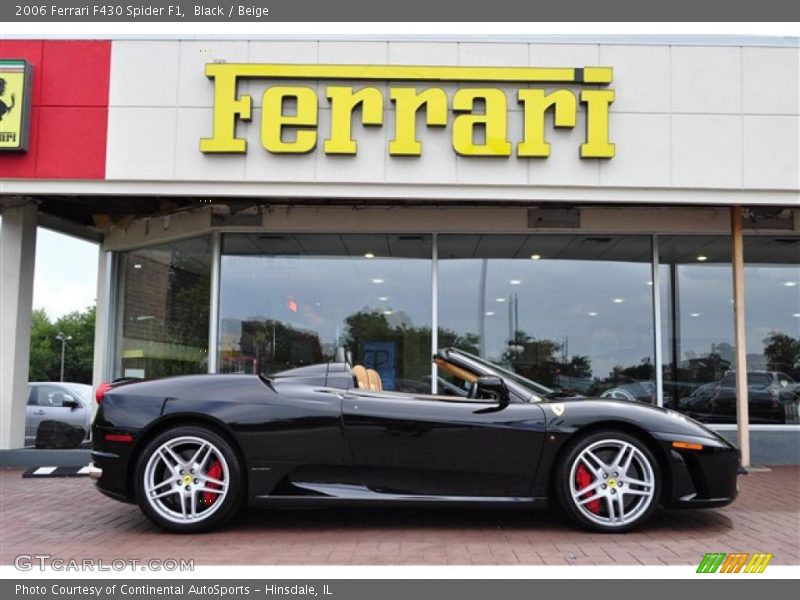 Black / Beige 2006 Ferrari F430 Spider F1