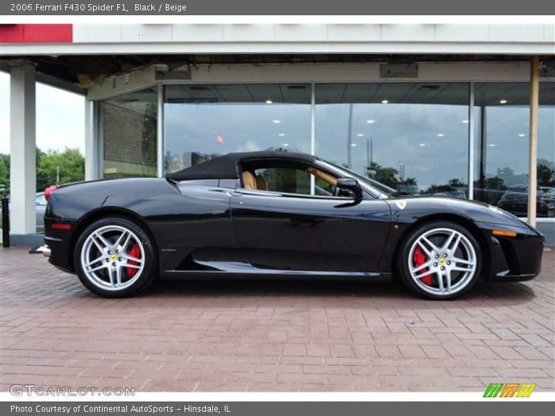 Black / Beige 2006 Ferrari F430 Spider F1