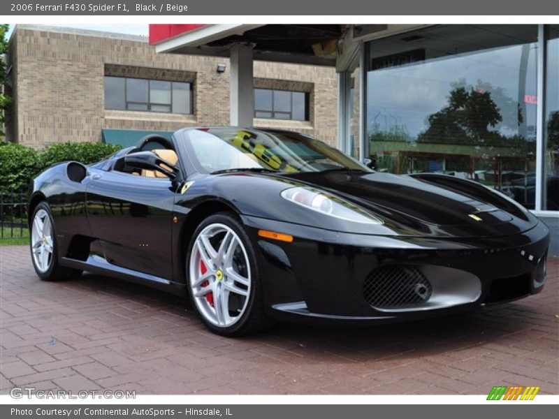 Black / Beige 2006 Ferrari F430 Spider F1
