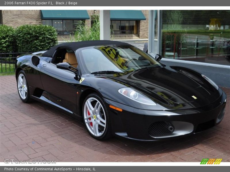 Black / Beige 2006 Ferrari F430 Spider F1