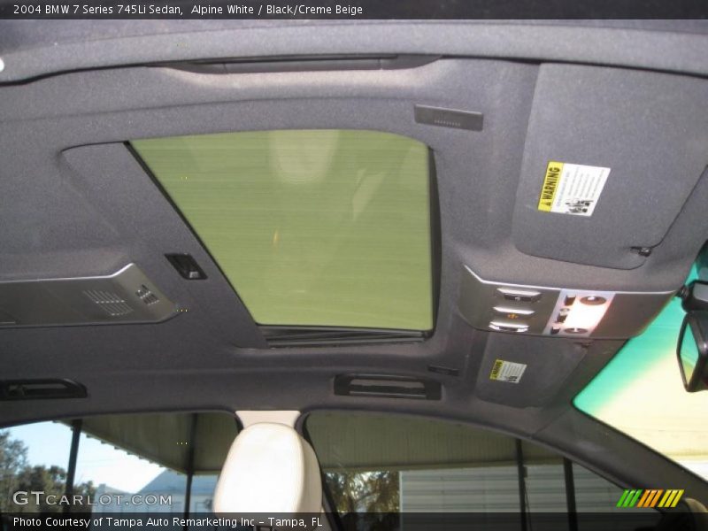 Alpine White / Black/Creme Beige 2004 BMW 7 Series 745Li Sedan