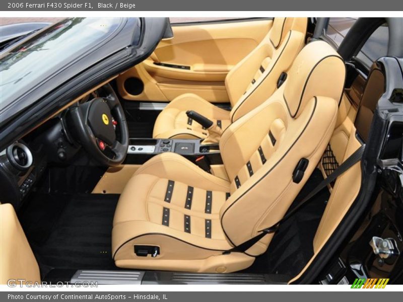 Black / Beige 2006 Ferrari F430 Spider F1
