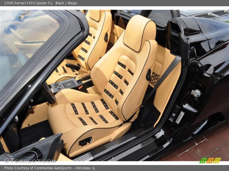 Black / Beige 2006 Ferrari F430 Spider F1