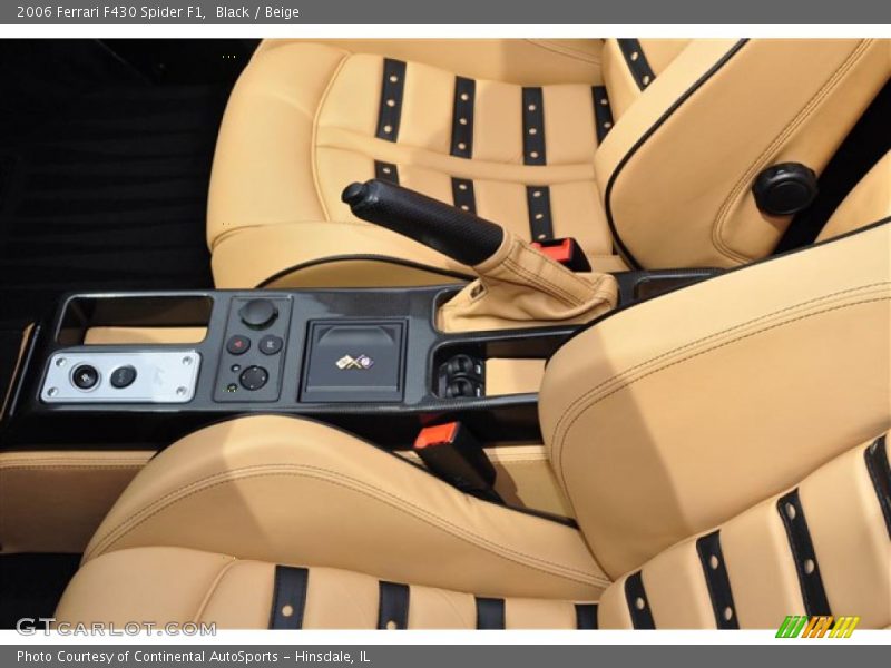 Black / Beige 2006 Ferrari F430 Spider F1