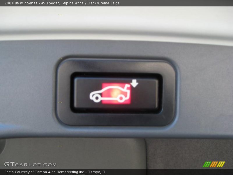 Alpine White / Black/Creme Beige 2004 BMW 7 Series 745Li Sedan