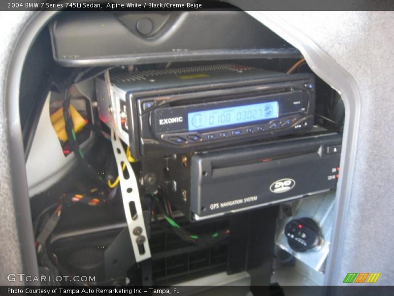 Alpine White / Black/Creme Beige 2004 BMW 7 Series 745Li Sedan