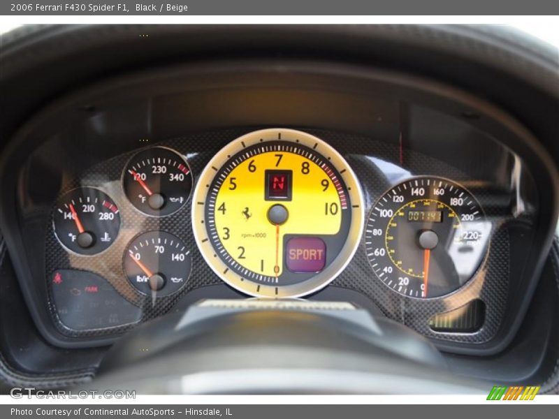 Black / Beige 2006 Ferrari F430 Spider F1