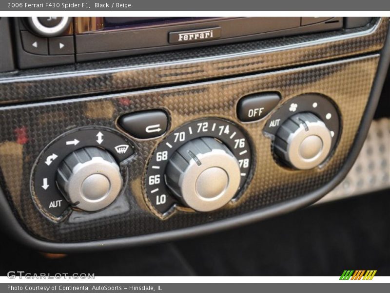 Black / Beige 2006 Ferrari F430 Spider F1