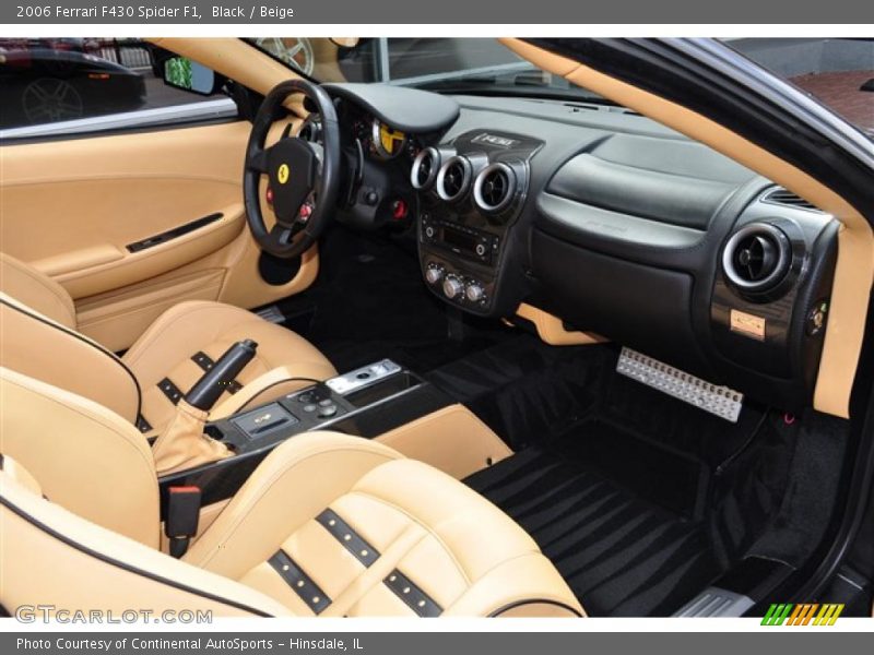 Black / Beige 2006 Ferrari F430 Spider F1