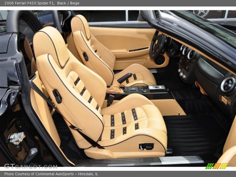 Black / Beige 2006 Ferrari F430 Spider F1