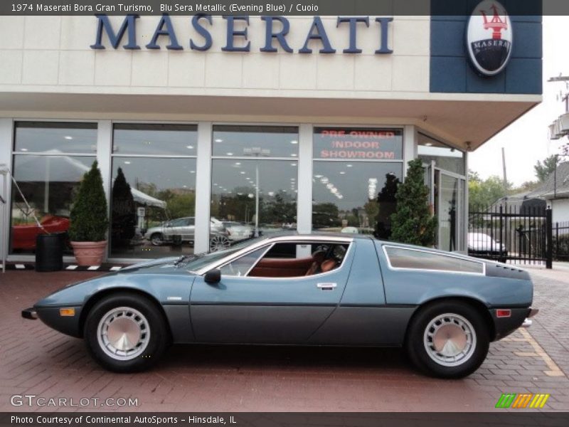 Blu Sera Metallic (Evening Blue) / Cuoio 1974 Maserati Bora Gran Turismo