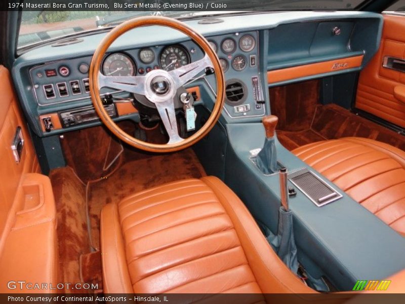 Blu Sera Metallic (Evening Blue) / Cuoio 1974 Maserati Bora Gran Turismo