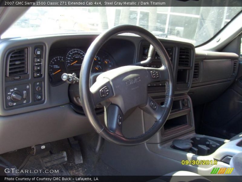 Steel Gray Metallic / Dark Titanium 2007 GMC Sierra 1500 Classic Z71 Extended Cab 4x4