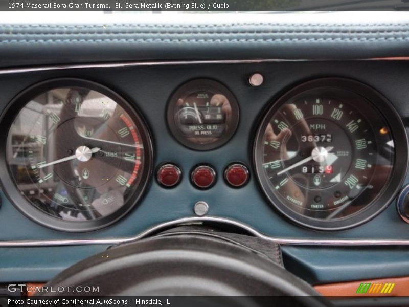 Blu Sera Metallic (Evening Blue) / Cuoio 1974 Maserati Bora Gran Turismo