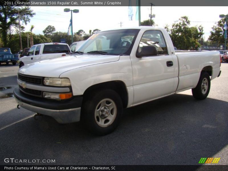 Summit White / Graphite 2001 Chevrolet Silverado 1500 Regular Cab
