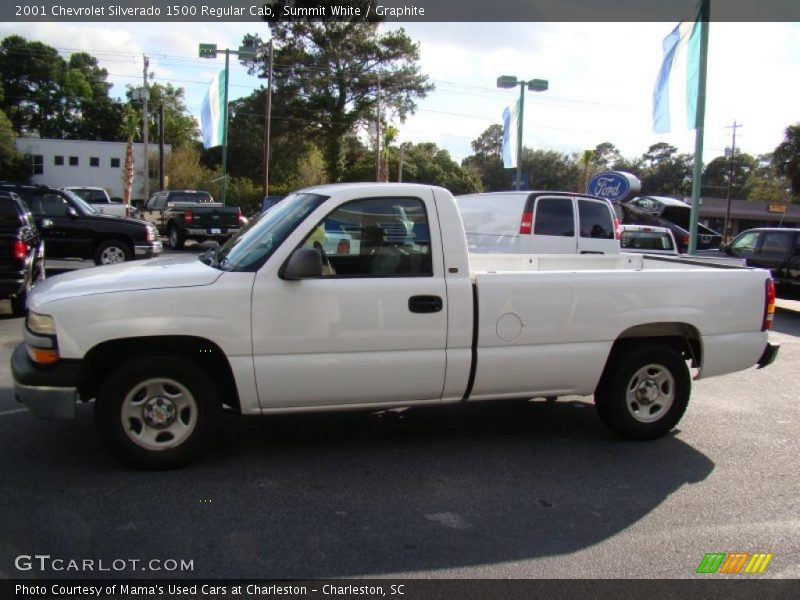 Summit White / Graphite 2001 Chevrolet Silverado 1500 Regular Cab