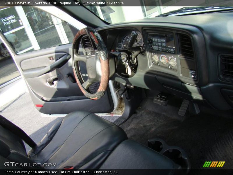 Summit White / Graphite 2001 Chevrolet Silverado 1500 Regular Cab