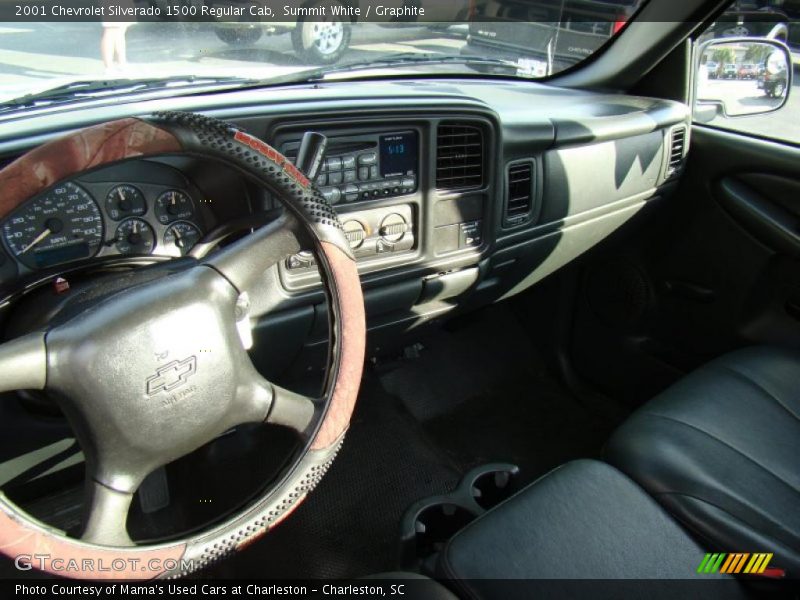 Summit White / Graphite 2001 Chevrolet Silverado 1500 Regular Cab