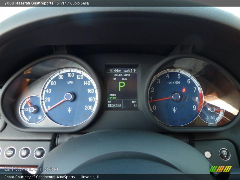Silver / Cuoio Sella 2008 Maserati Quattroporte