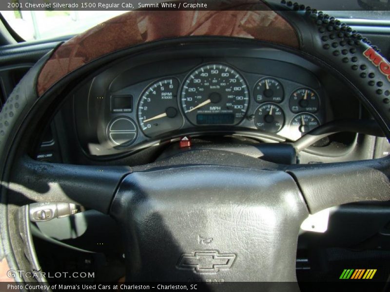 Summit White / Graphite 2001 Chevrolet Silverado 1500 Regular Cab