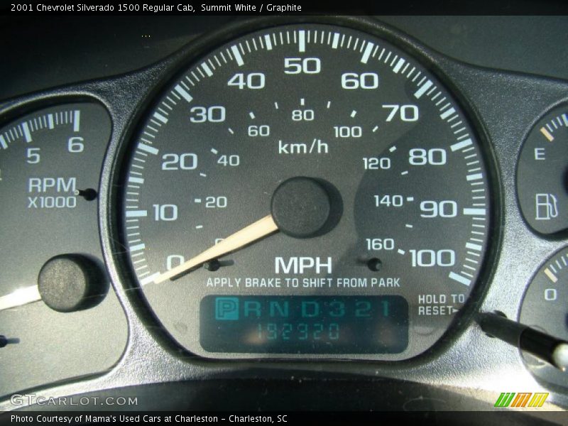 Summit White / Graphite 2001 Chevrolet Silverado 1500 Regular Cab