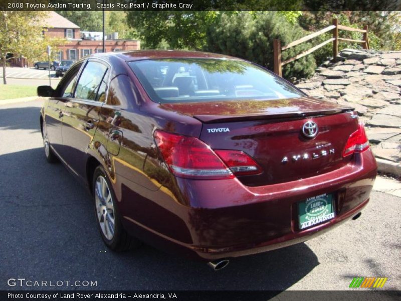 Cassis Red Pearl / Graphite Gray 2008 Toyota Avalon Touring
