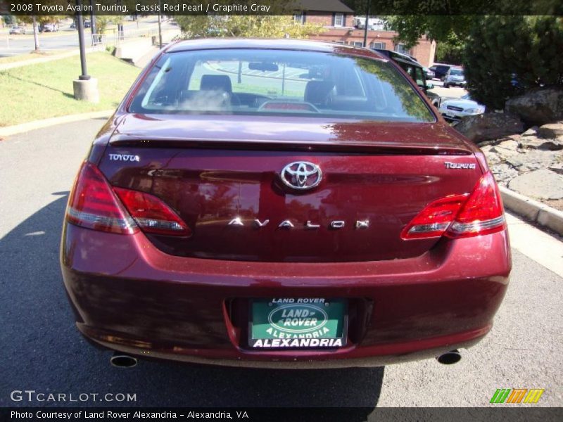 Cassis Red Pearl / Graphite Gray 2008 Toyota Avalon Touring