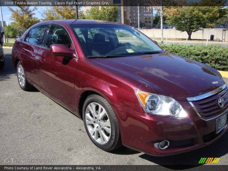 Cassis Red Pearl / Graphite Gray 2008 Toyota Avalon Touring