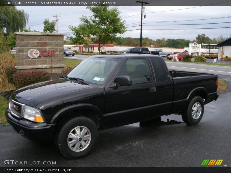 Onyx Black / Graphite 2003 GMC Sonoma SLS Extended Cab 4x4