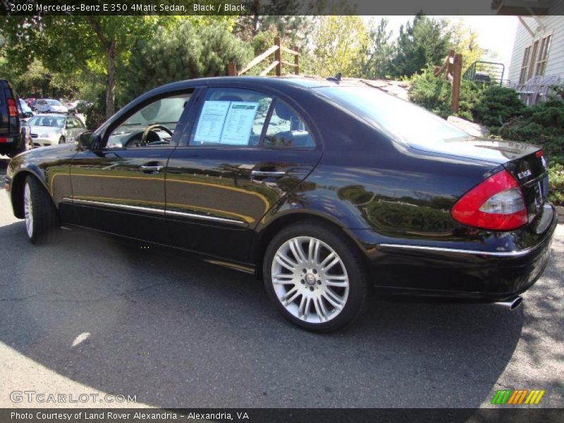 Black / Black 2008 Mercedes-Benz E 350 4Matic Sedan