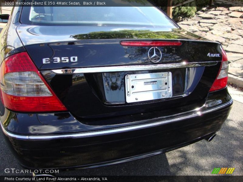 Black / Black 2008 Mercedes-Benz E 350 4Matic Sedan