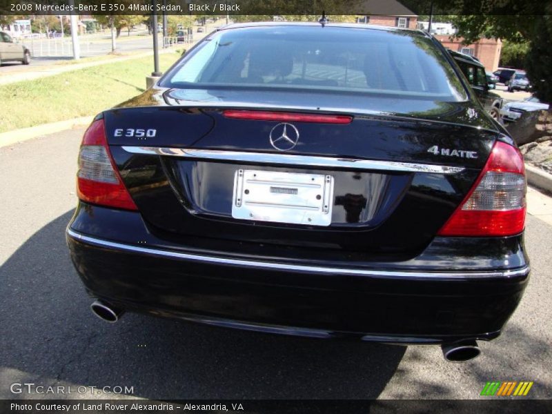 Black / Black 2008 Mercedes-Benz E 350 4Matic Sedan
