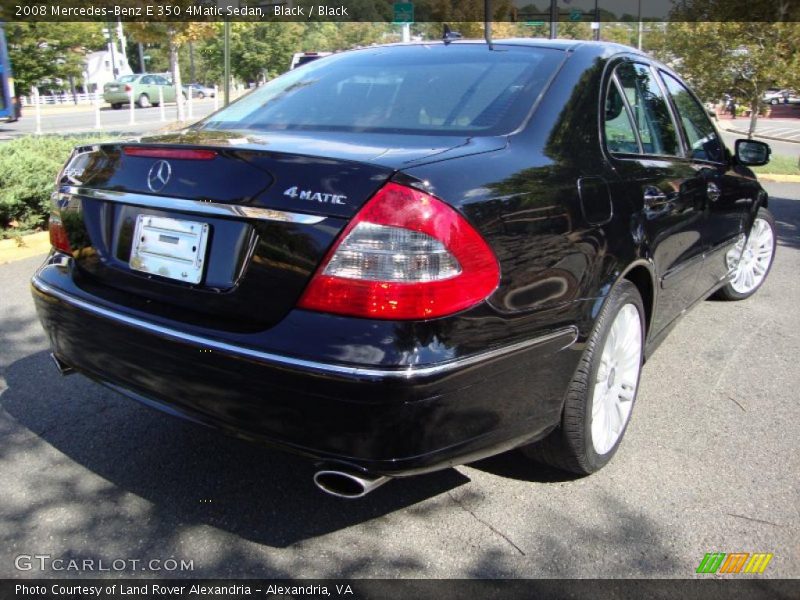 Black / Black 2008 Mercedes-Benz E 350 4Matic Sedan