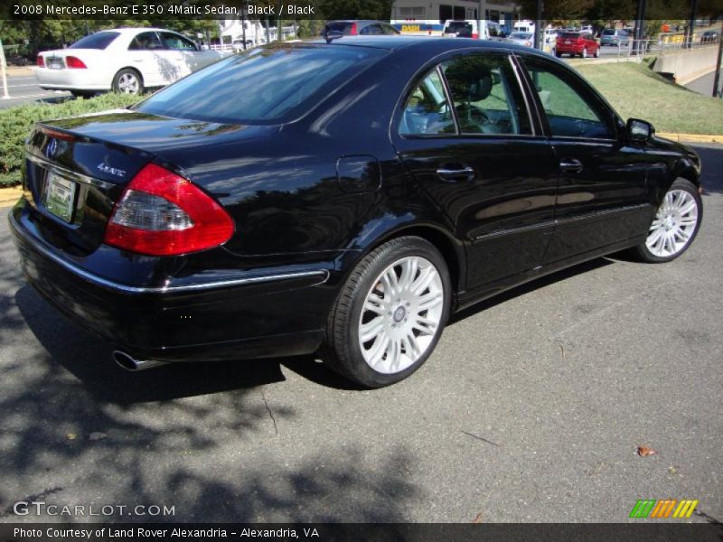 Black / Black 2008 Mercedes-Benz E 350 4Matic Sedan