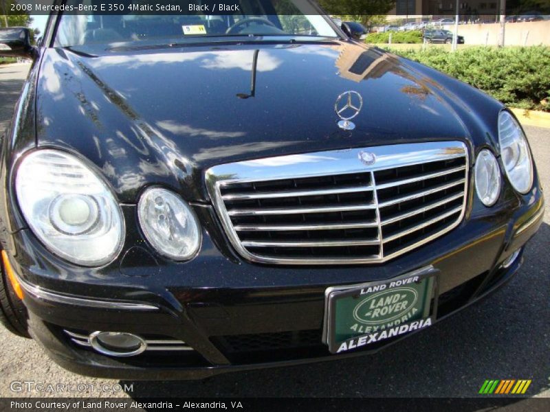 Black / Black 2008 Mercedes-Benz E 350 4Matic Sedan