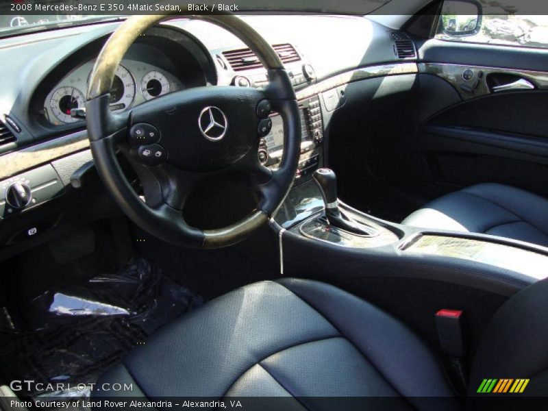 Black / Black 2008 Mercedes-Benz E 350 4Matic Sedan