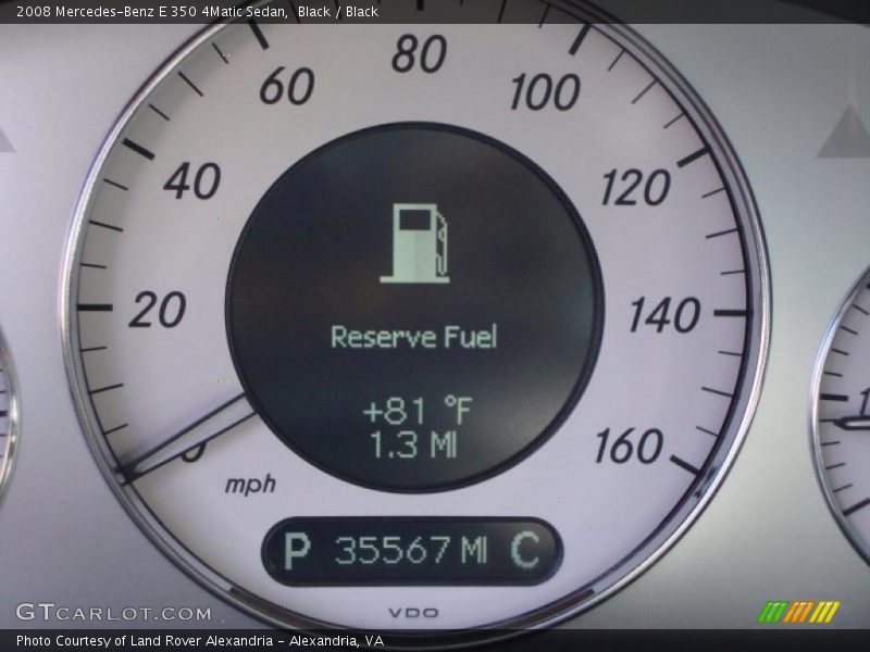Black / Black 2008 Mercedes-Benz E 350 4Matic Sedan