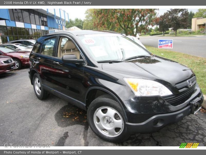 Nighthawk Black Pearl / Ivory 2008 Honda CR-V LX 4WD