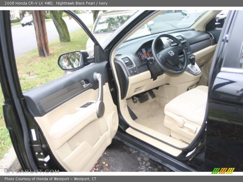 Nighthawk Black Pearl / Ivory 2008 Honda CR-V LX 4WD