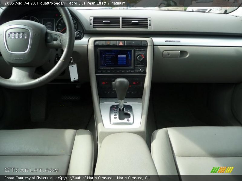 Moro Blue Pearl Effect / Platinum 2005 Audi A4 2.0T quattro Sedan