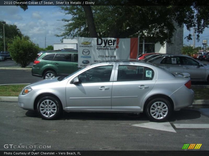 Silver Ice Metallic / Ebony 2010 Chevrolet Cobalt LT Sedan