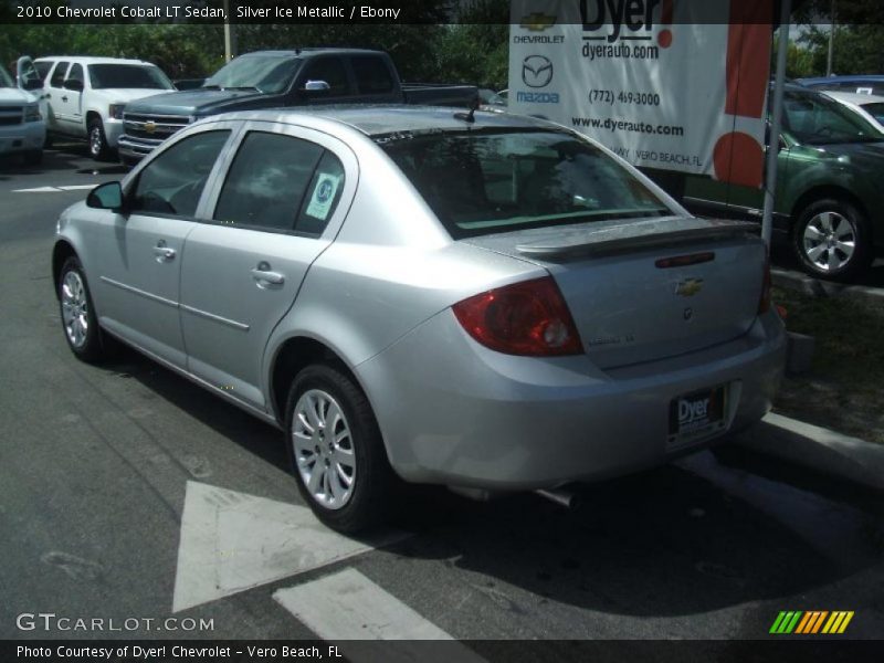 Silver Ice Metallic / Ebony 2010 Chevrolet Cobalt LT Sedan