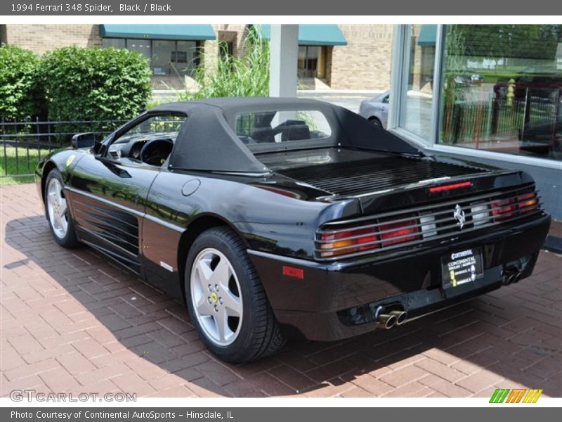 Black / Black 1994 Ferrari 348 Spider
